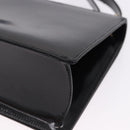 Salvatore Ferragamo Gancini Shoulder Bag Leather Black Gold Auth bs36752-16