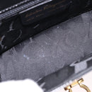Salvatore Ferragamo Gancini Shoulder Bag Leather Black Gold Auth bs36752-11