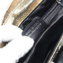 Christian Dior Hardcore Chain Shoulder Bag Silk Silver Gold Auth bs36753A-24