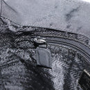 PRADA Chain Shoulder Bag Nylon Black Silver Auth bs36754A-18