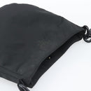 PRADA Chain Shoulder Bag Nylon Black Silver Auth bs36754A-6