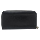 PRADA Long Wallet Safiano Leather Black Gold Auth bs36755-3