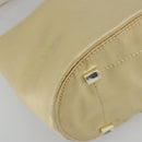 PRADA Hand Bag Vinyl Gold Auth bs36756-15