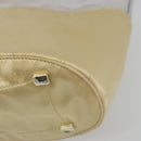 PRADA Hand Bag Vinyl Gold Auth bs36756-16