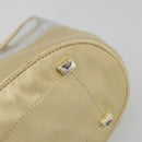 PRADA Hand Bag Vinyl Gold Auth bs36756-6