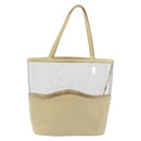 PRADA Hand Bag Vinyl Gold Auth bs36756-13
