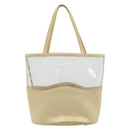 PRADA Hand Bag Vinyl Gold Auth bs36756-2