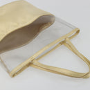 PRADA Hand Bag Vinyl Gold Auth bs36756-7
