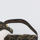 FENDI Zucca Canvas Pouch Black Brown Auth bs36757-8