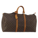 LOUIS VUITTON Monogram Keepall 55 Boston Bag M41424 LV Auth bs36758-1