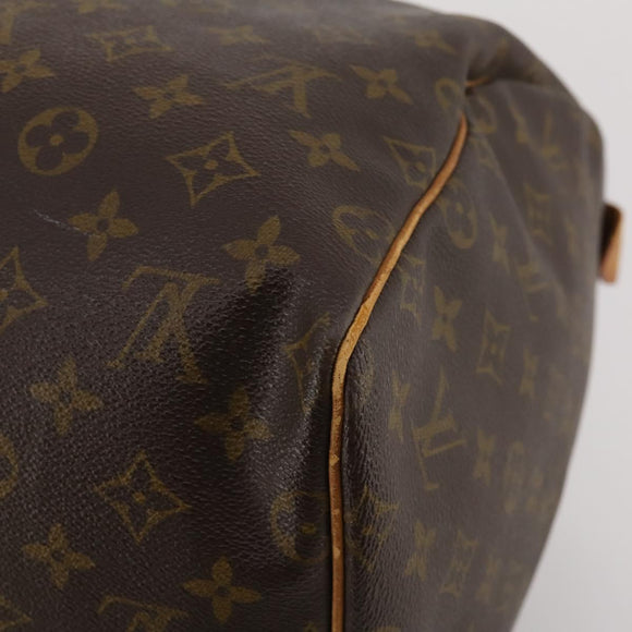 LOUIS VUITTON Monogram Keepall 55 Boston Bag M41424 LV Auth bs36758