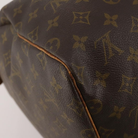 LOUIS VUITTON Monogram Keepall 55 Boston Bag M41424 LV Auth bs36758