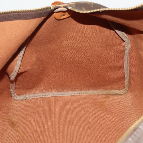 LOUIS VUITTON Monogram Keepall 55 Boston Bag M41424 LV Auth bs36758