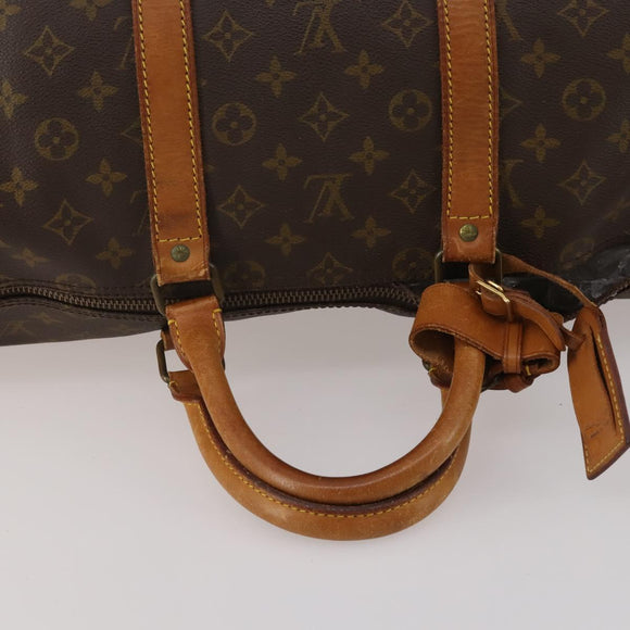 LOUIS VUITTON Monogram Keepall 55 Boston Bag M41424 LV Auth bs36758