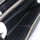 PRADA Long Wallet Leather Black Gold Auth bs36759-22