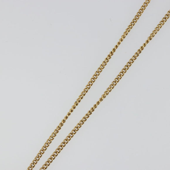 CELINE Necklace Metal Gold Auth bs36760