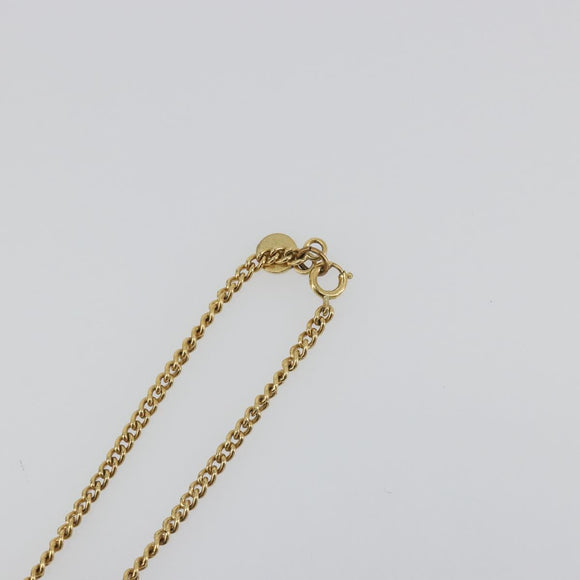 CELINE Necklace Metal Gold Auth bs36760