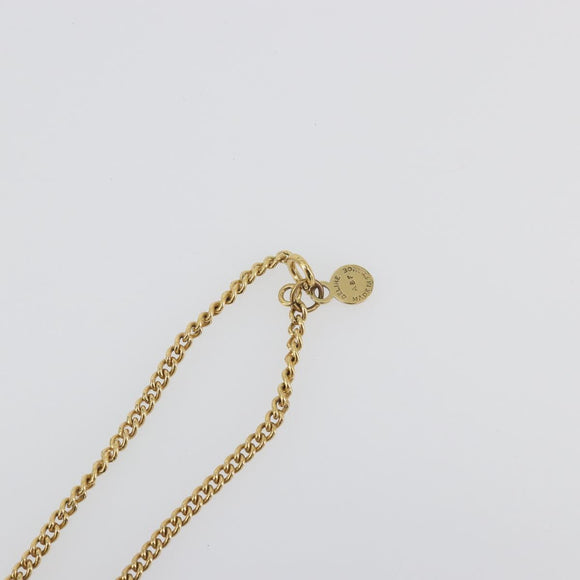 CELINE Necklace Metal Gold Auth bs36760