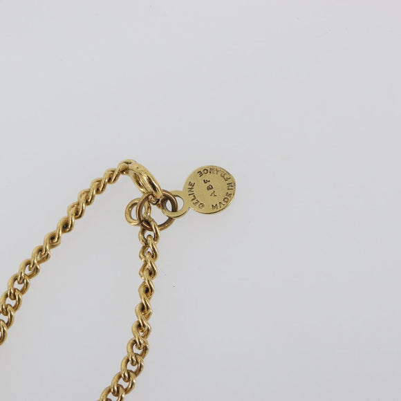 CELINE Necklace Metal Gold Auth bs36760