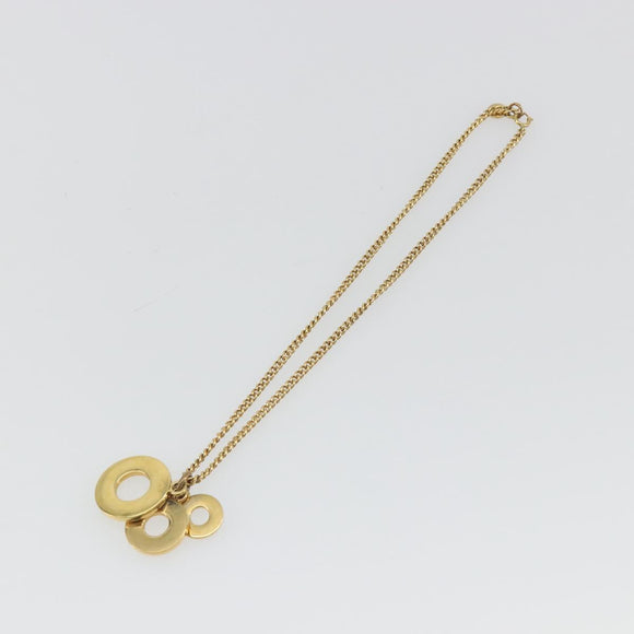 CELINE Necklace Metal Gold Auth bs36760