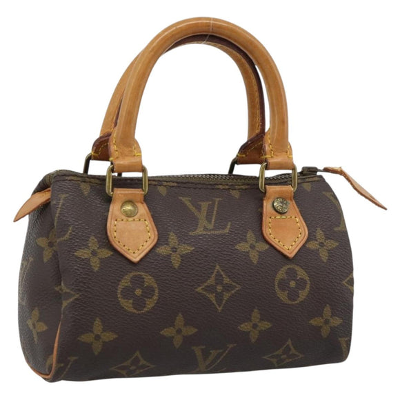 LOUIS VUITTON Monogram Mini Speedy Hand Bag M41534 LV Auth bs36762