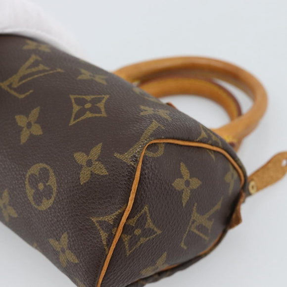 LOUIS VUITTON Monogram Mini Speedy Hand Bag M41534 LV Auth bs36762