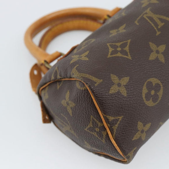 LOUIS VUITTON Monogram Mini Speedy Hand Bag M41534 LV Auth bs36762