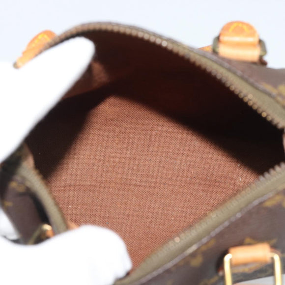 LOUIS VUITTON Monogram Mini Speedy Hand Bag M41534 LV Auth bs36762