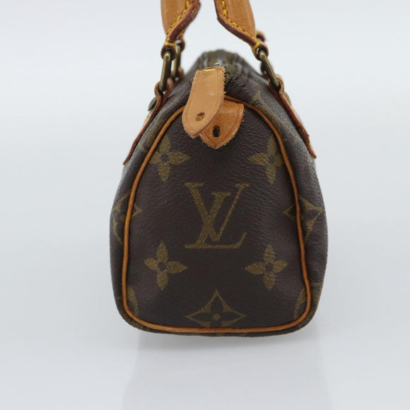 LOUIS VUITTON Monogram Mini Speedy Hand Bag M41534 LV Auth bs36762