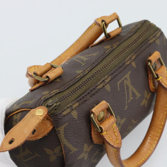 LOUIS VUITTON Monogram Mini Speedy Hand Bag M41534 LV Auth bs36762