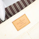 LOUIS VUITTON Antigua Buzas PM Bag Canvas White Brown M40042 LV Auth bs36763-20