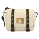 LOUIS VUITTON Antigua Buzas PM Bag Canvas White Brown M40042 LV Auth bs36763-13