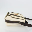 LOUIS VUITTON Antigua Buzas PM Bag Canvas White Brown M40042 LV Auth bs36763-3
