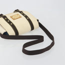 LOUIS VUITTON Antigua Buzas PM Bag Canvas White Brown M40042 LV Auth bs36763-7