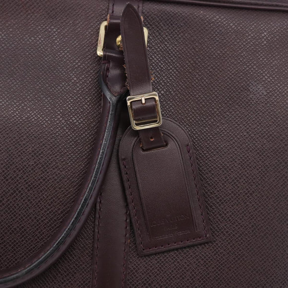 LOUIS VUITTON Taiga Porte Documents Voyage Bag Acajou M30635 LV Auth bs36765