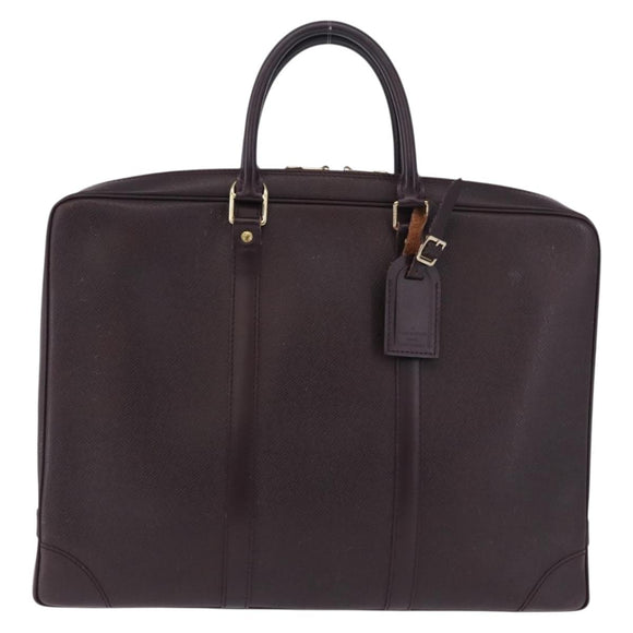 LOUIS VUITTON Taiga Porte Documents Voyage Bag Acajou M30635 LV Auth bs36765