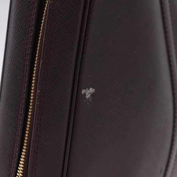 LOUIS VUITTON Taiga Porte Documents Voyage Bag Acajou M30635 LV Auth bs36765