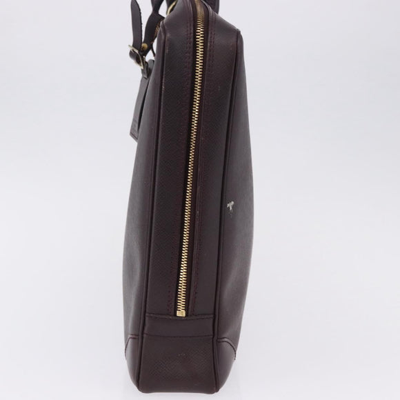 LOUIS VUITTON Taiga Porte Documents Voyage Bag Acajou M30635 LV Auth bs36765