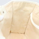 CHANEL Tote Bag Canvas Black White Silver CC Auth bs36766-19