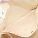 CHANEL Tote Bag Canvas Black White Silver CC Auth bs36766-20