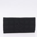 CHANEL New Travel Line Wallet Caviar Skin Leather 2 Set Black CC Auth bs36767-10