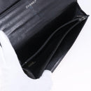 CHANEL New Travel Line Wallet Caviar Skin Leather 2 Set Black CC Auth bs36767-17