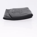 CHANEL New Travel Line Wallet Caviar Skin Leather 2 Set Black CC Auth bs36767-4