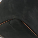 Christian Dior Honeycomb Canvas Hand Bag Nylon Black Gold Auth bs36771-14