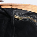 Christian Dior Honeycomb Canvas Hand Bag Nylon Black Gold Auth bs36771-20