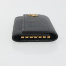 GUCCI GG Marmont Key Case Leather Black Gold 435305 Auth bs36772-5