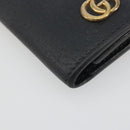 GUCCI GG Marmont Key Case Leather Black Gold 435305 Auth bs36772-14