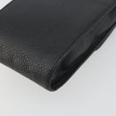 CHANEL COCO Mark Cigarette Case Caviar Skin Black Gold CC Auth bs36774-15