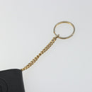 CHANEL COCO Mark Cigarette Case Caviar Skin Black Gold CC Auth bs36774-8