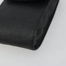 CHANEL COCO Mark Cigarette Case Caviar Skin Black Gold CC Auth bs36774-7
